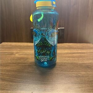 Cool Gear Blue Graphic Water Bottle with Yellow Lid